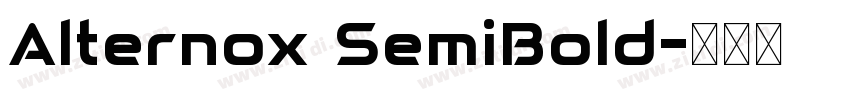 Alternox SemiBold字体转换